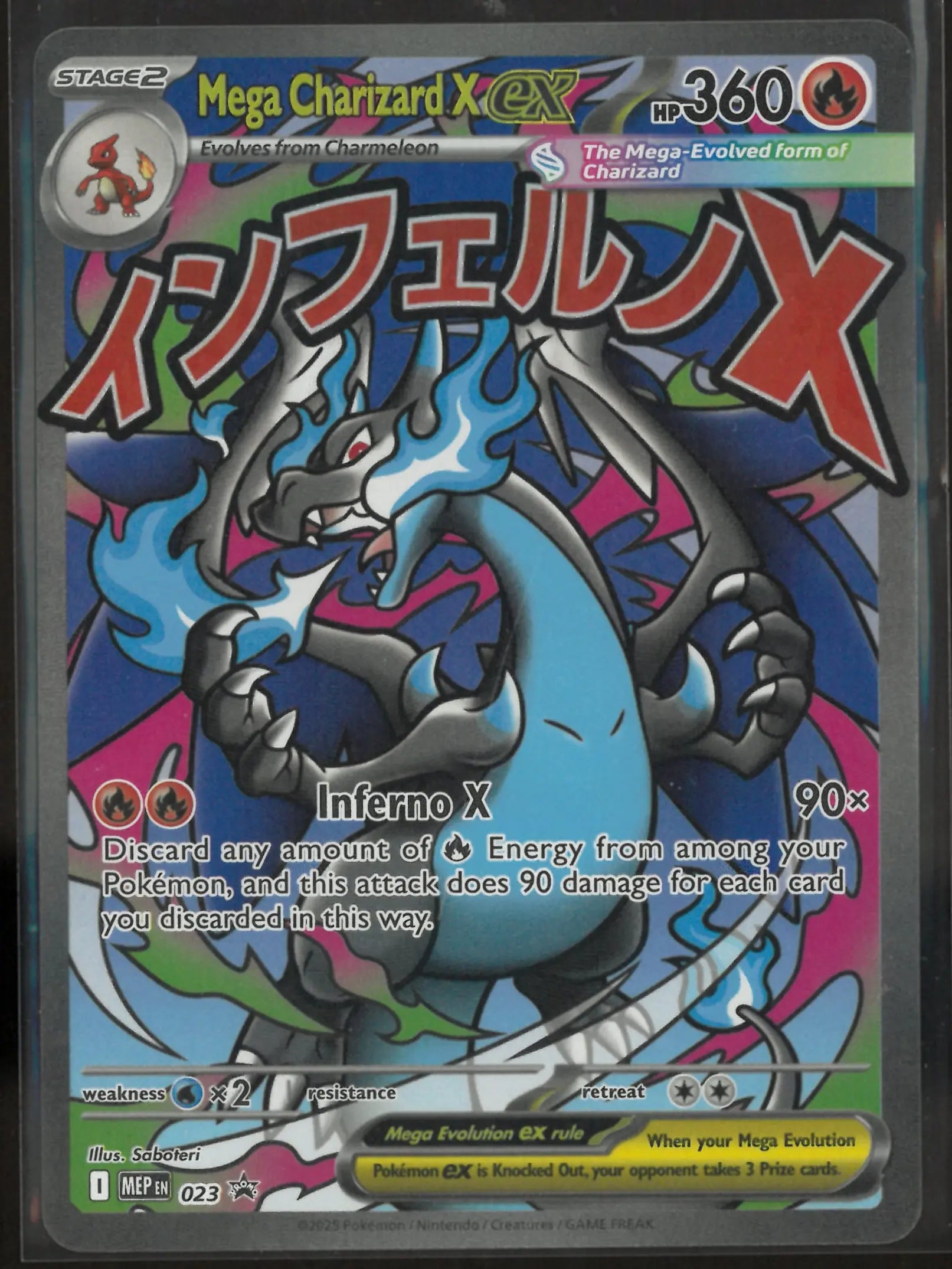 2025 Pokemon Mega Evolution Promos Mega Charizard X ex 023 