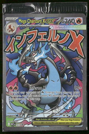 2025 Pokemon Mega Evolution Promos Mega Charizard X ex 023 Sealed 