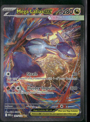 2025 Pokemon Mega Evolution Special Illustration Rare Mega Latias ex 181/132 