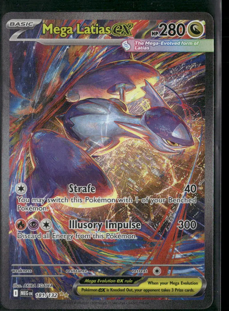 2025 Pokemon Mega Evolution Special Illustration Rare Mega Latias ex 181/132 
