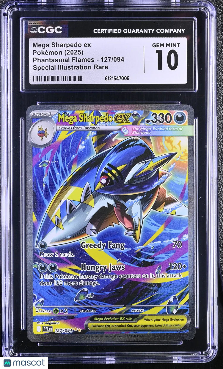 2025 ポケモンカード マシャドー ART RARE Buy 2025 Pokemon Mega Sharpedo ex CGC 10 - Rare Card Sale