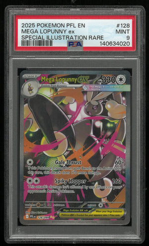 2025 Pokemon PFL EN-Phantasmal Flames Mega Lopunny EX Special Illustration Rare PSA 9 #128 