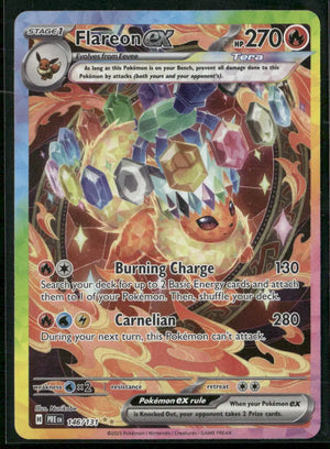 2025 Pokemon PRE Special Illustration Rare Flareon ex 146/131 