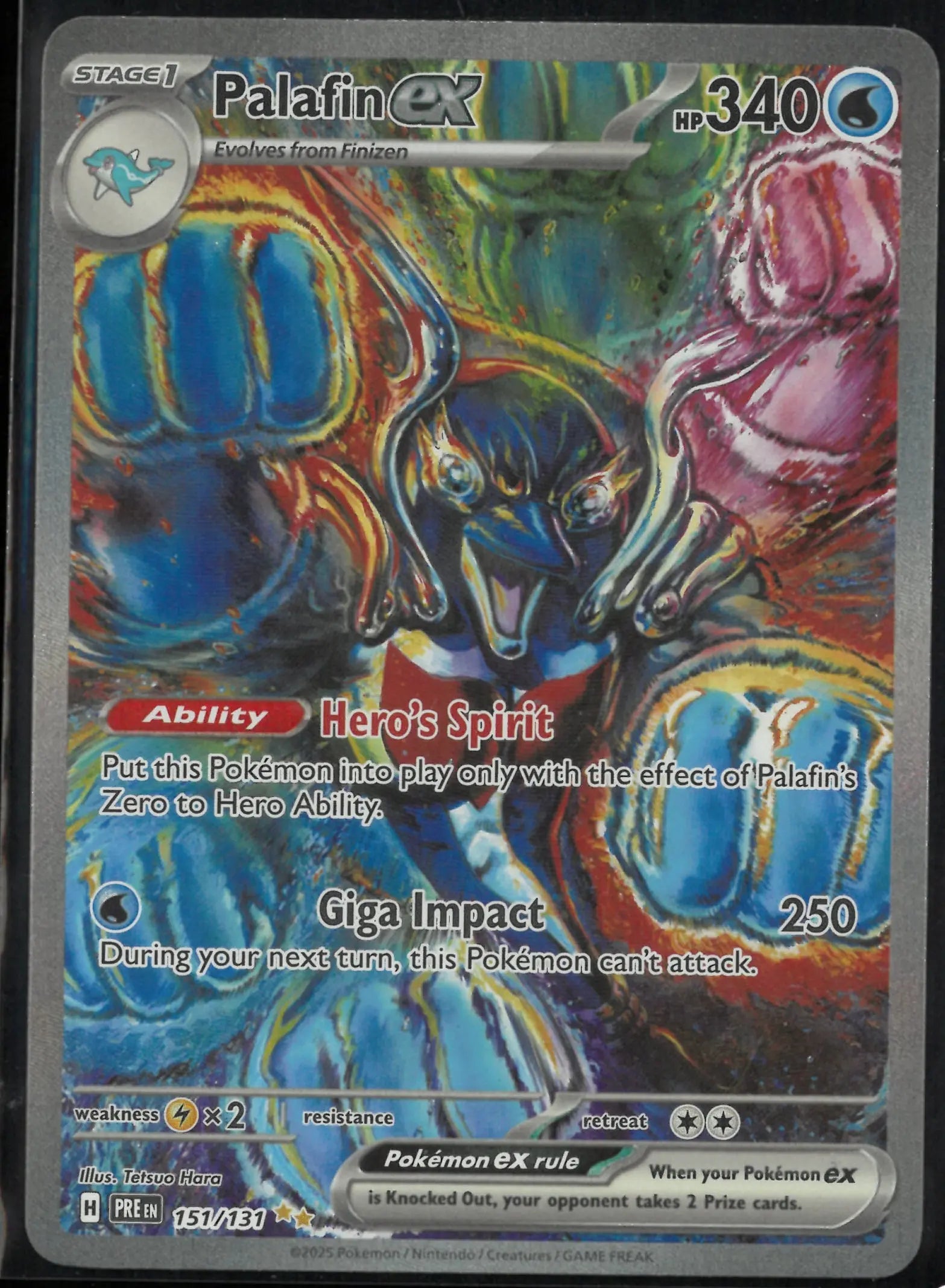 2025 Pokemon PRE Special Illustration Rare Palafin ex 151/131 LP 