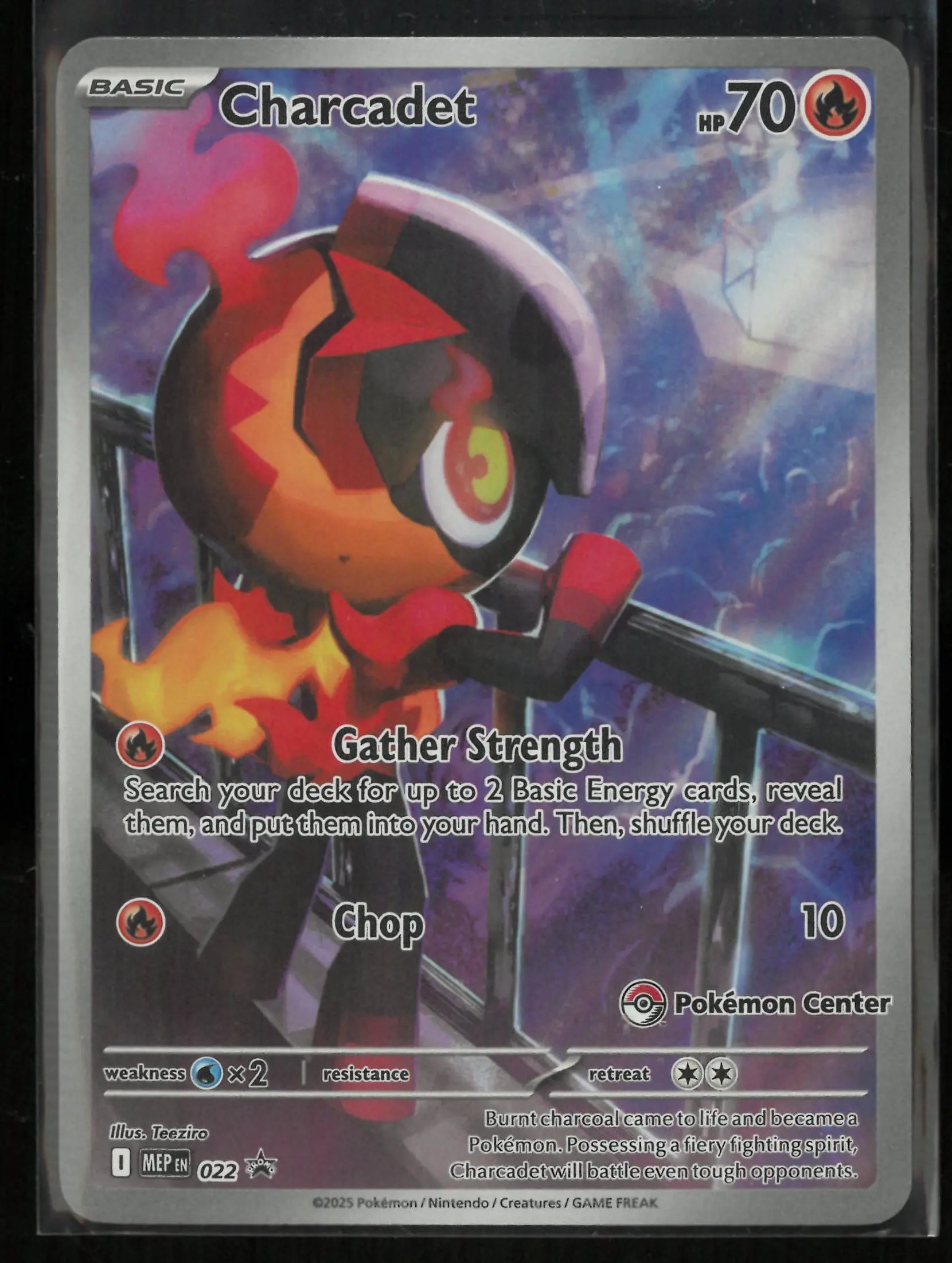 2025 Pokemon Phantasmal Flame Elite Trainer Box Promo Charcadet 22 Pokemon Center Exclusive 