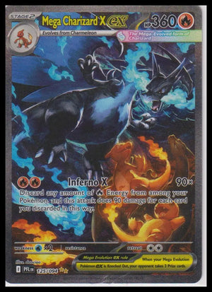 2025 Pokemon Phantasmal Flames Mega Charizard X ex SIR 125/094 