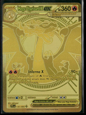 2025 Pokemon Phantasmal Flames Mega Hyper Rare Mega Charizard X ex 130/094 