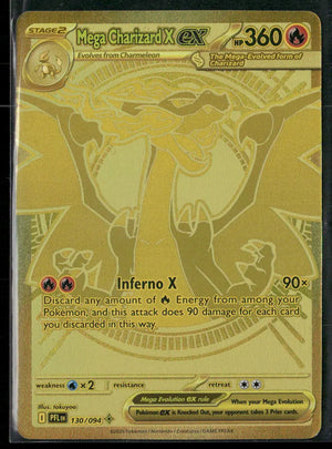 2025 Pokemon Phantasmal Flames Mega Hyper Rare Mega Charizard X ex 130/094 