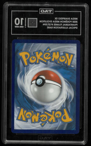 2025 Pokemon Phantasmal Flames Mega Sharpedo ex SIR 127/094 TAG 10 