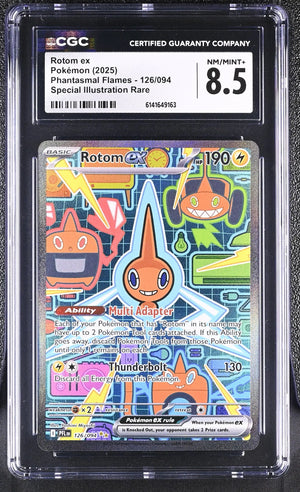 2025 Pokemon Phantasmal Flames Rotom ex SIR 126/094 CGC 8.5 