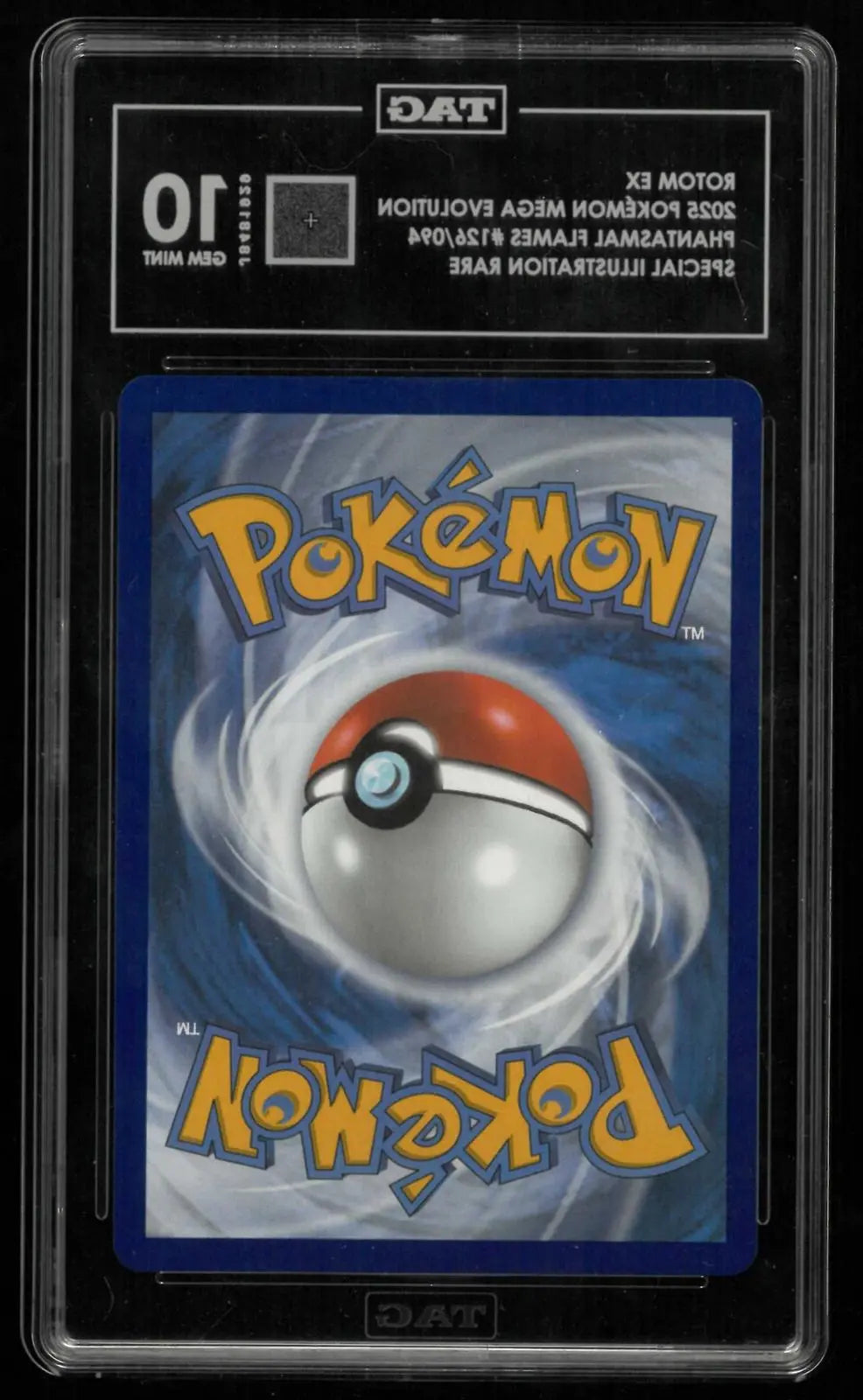 2025 Pokemon Phantasmal Flames Rotom ex Secret Illustration Rare 126/094 Tag 10 