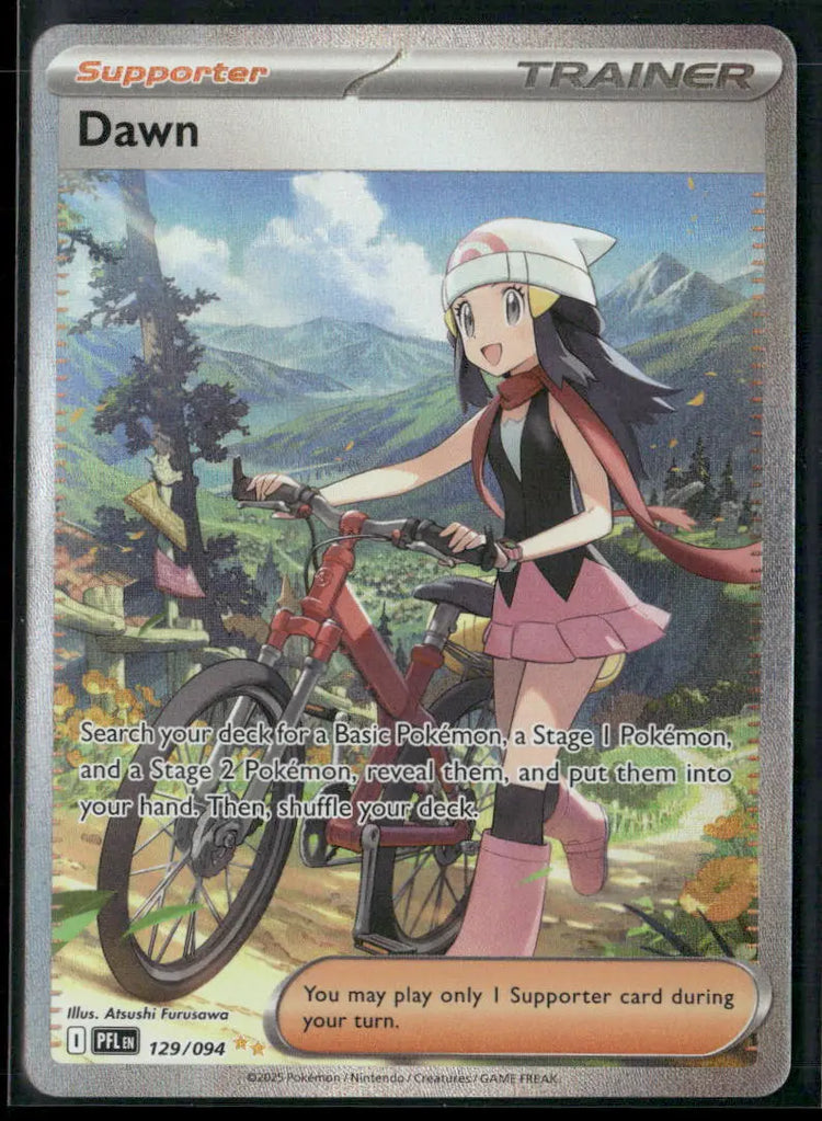 dawn pokemon trainer card Pokemon Trading Card Game Phantasmal Flames Special Illustration Rare Dawn #129