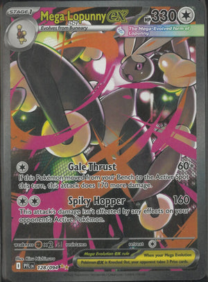 2025 Pokemon Phantasmal Flames Special Illustration Rare Mega Lopunny ex 128/094 