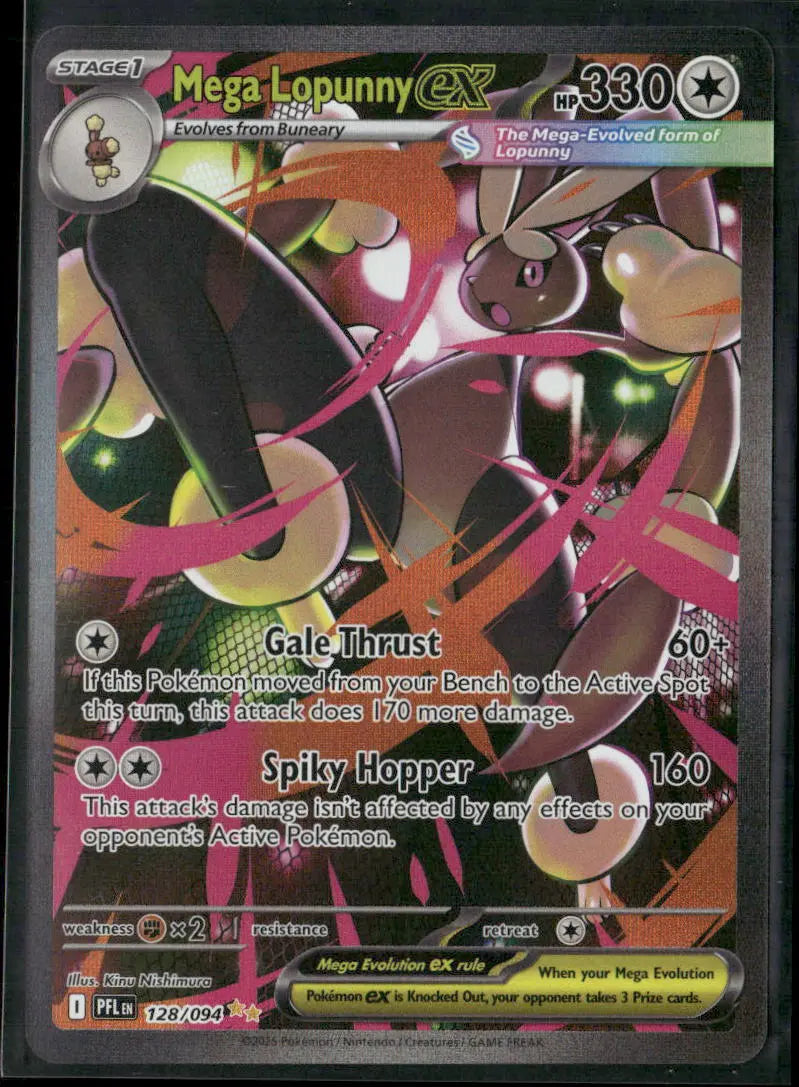 Buy 2025 Pokemon Mega Lopunny ex Card