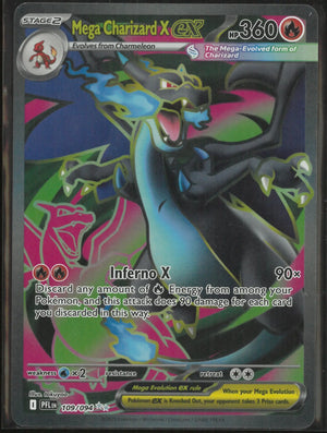 2025 Pokemon Phantasmal Flames Ultra Rare Mega Charizard X ex 109/094 