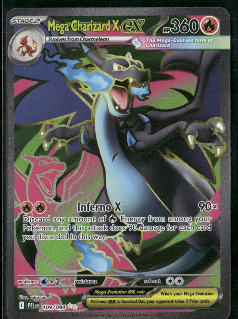 Buy 2025 Pokemon Mega Charizard X ex Ultra Rare Card