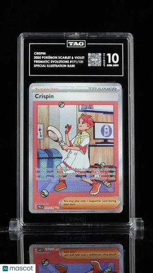 2025 Pokemon Prismatic Evolutions Crispin Special Illustration 171/131 TAG 10 