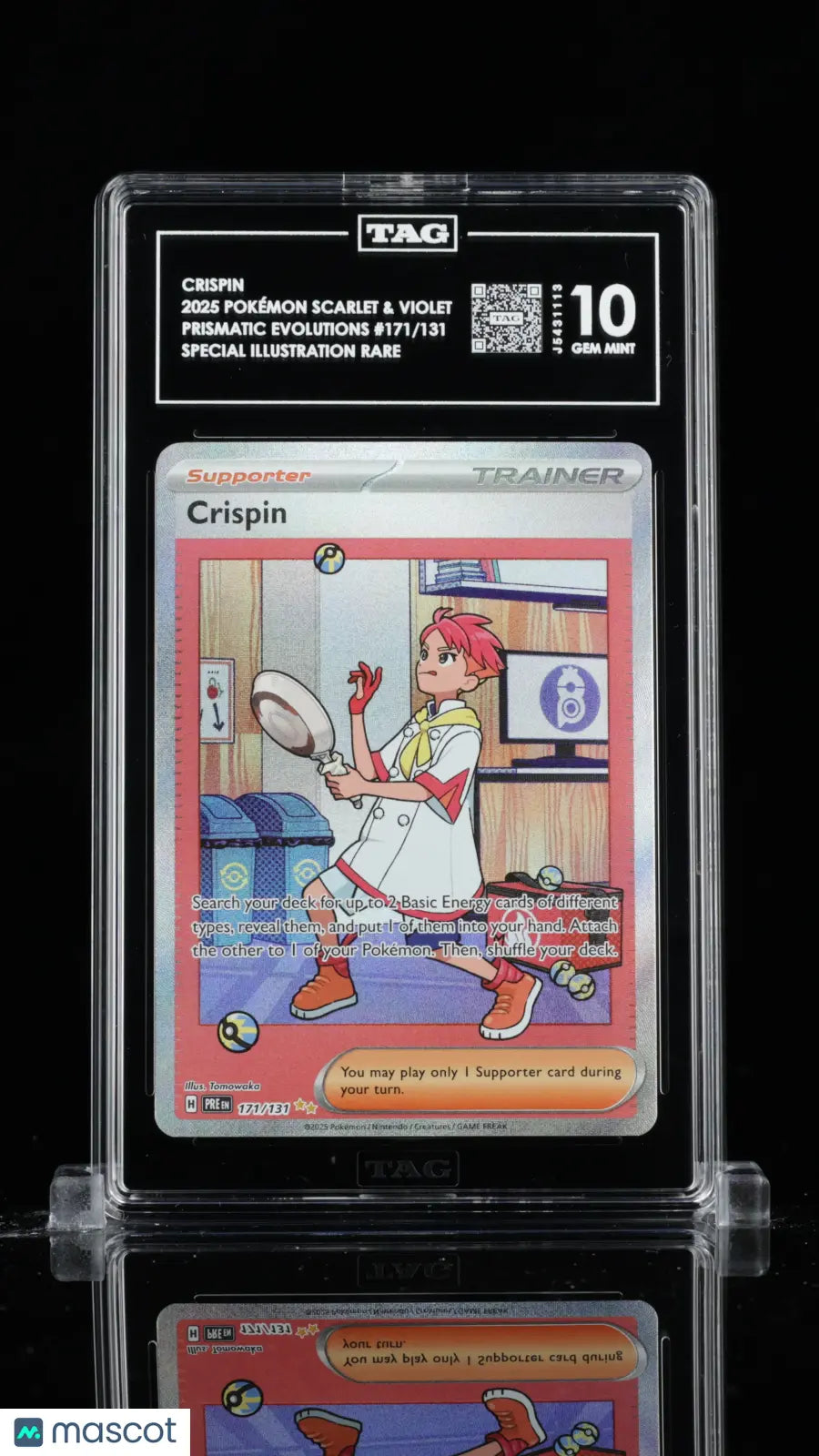 2025 Pokemon Prismatic Evolutions Crispin Special Illustration 171/131 TAG 10 