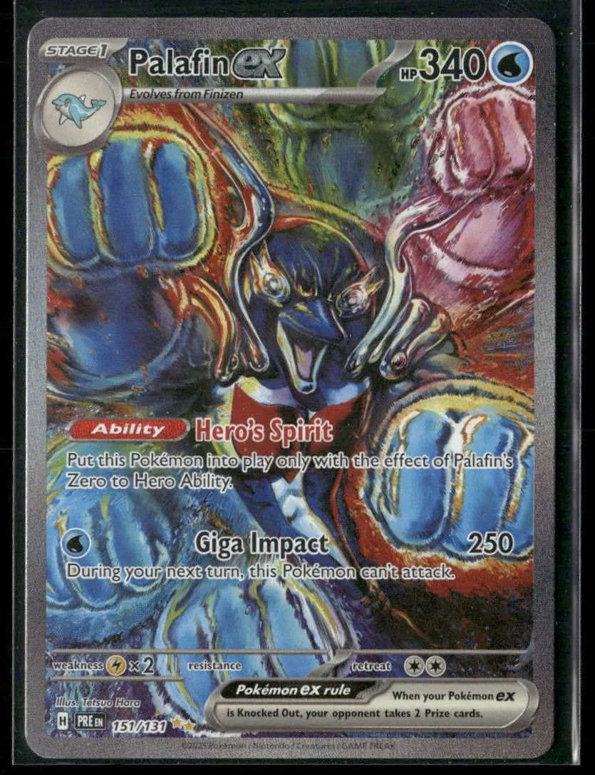 2025 Pokemon Prismatic Evolutions Palafin EX 151/131 