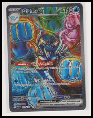 2025 Pokemon Prismatic Evolutions Palafin ex Secret Illustration Rare 151/131 