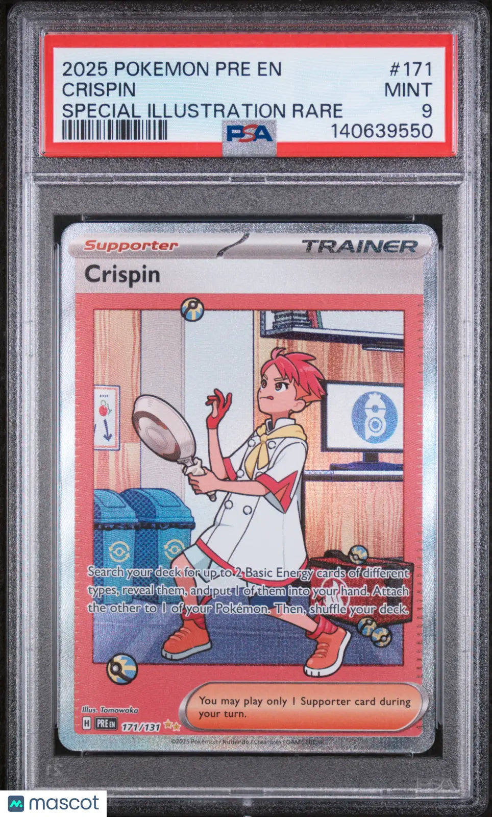 2025 Pokemon Prismatic Evolutions Special Illustration Rare Crispin #171 PSA 9 