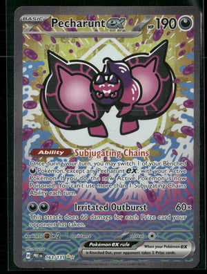 2025 Pokemon Prismatic Evolutions Special Illustration Rare Pecharunt ex 163/131 
