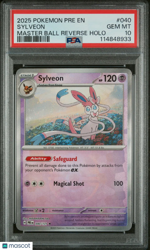 Buy 2025 Sylveon PSA 10 Prismatic Evolutions Card Online