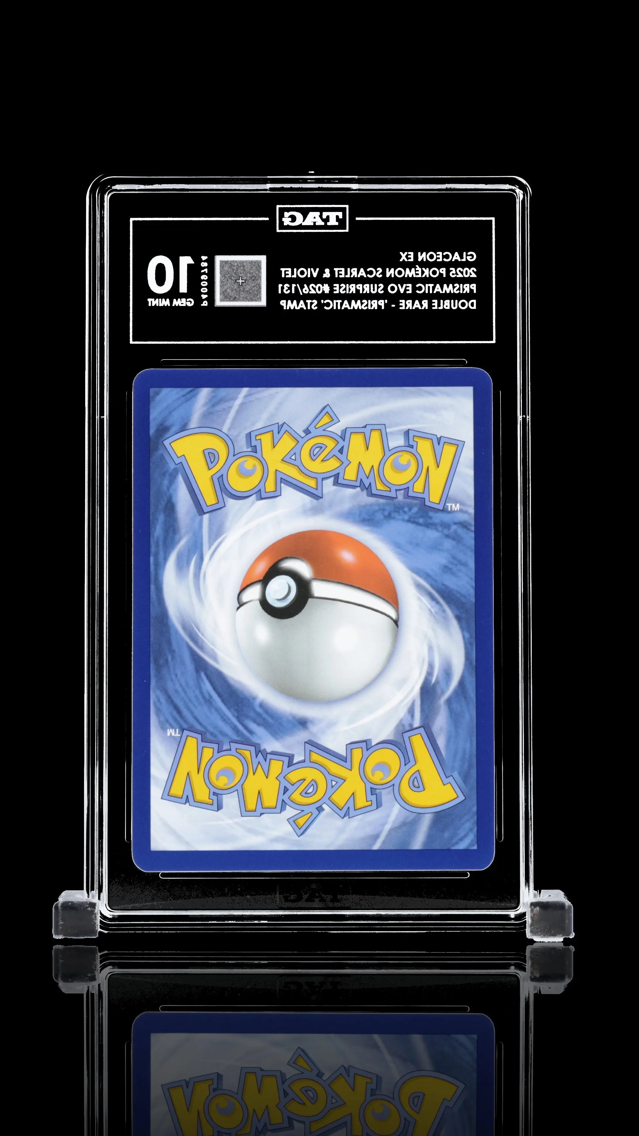 2025 Pokemon Pristmatic Evolution Surprise Box Glaceon ex Stamp 26/131 TAG 10 