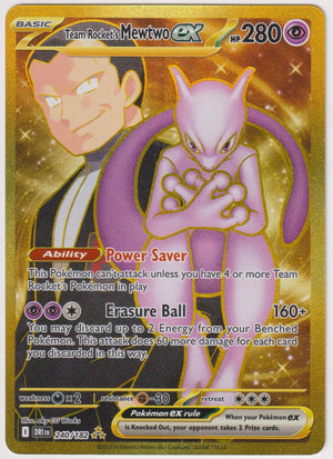 2025 Pokemon SV Destined Rivals Team Rocket's Mewtwo ex Hyper Rare 240/182 