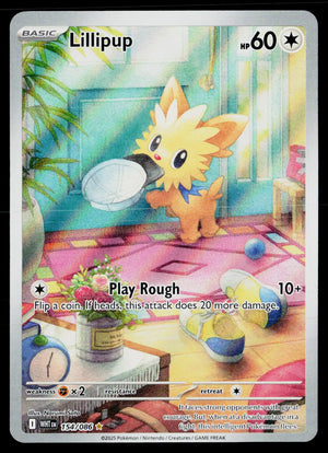 2025 Pokemon SV11W White Flare #153/086 Lillipup Illustration Rare 