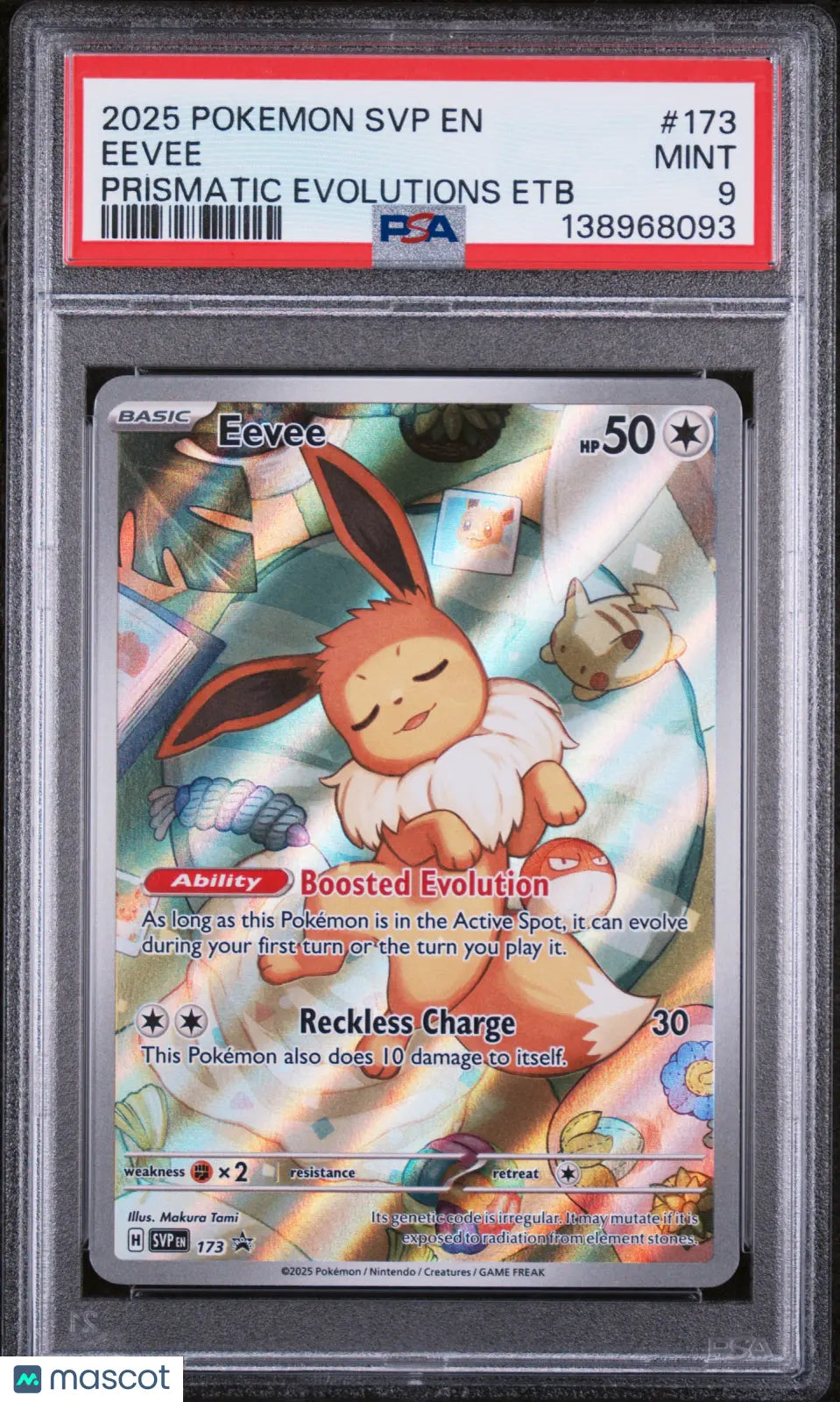 2025 Pokemon SVP EN-SV Black Star Promo Eevee Prismatic Evolutions Etb PSA 9 