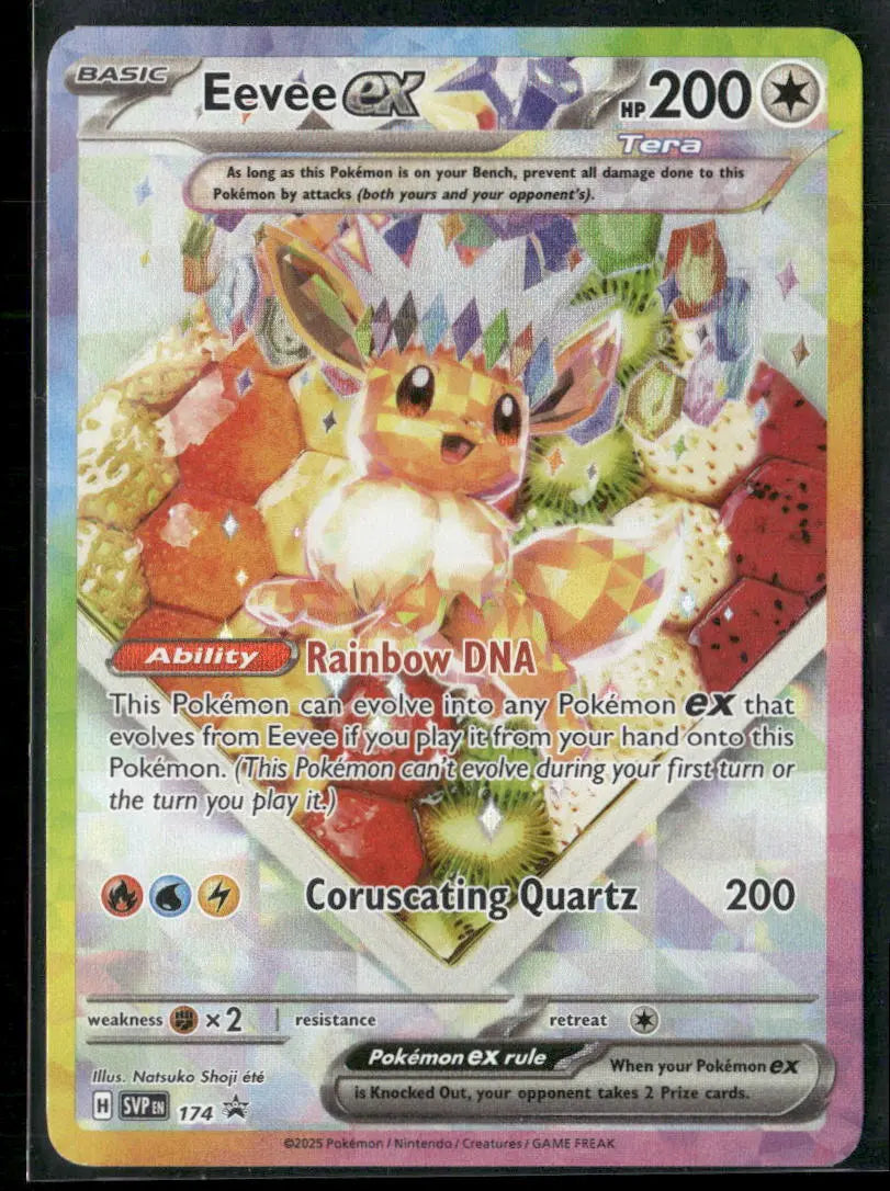 2025 Pokemon Scarlet & Violet Promo Eevee ex 174 