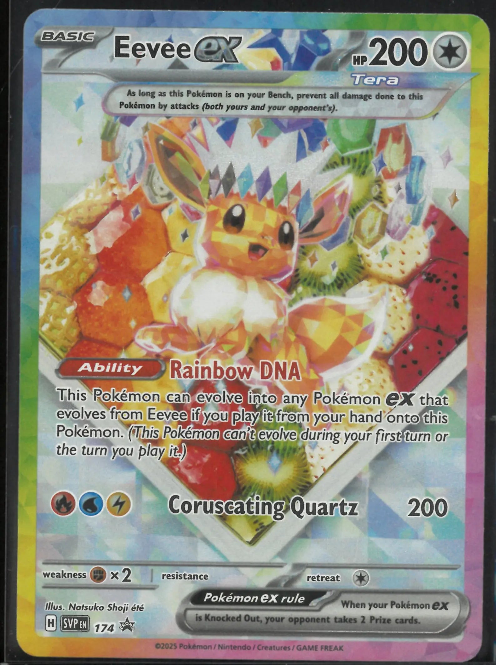 2025 Pokemon Scarlet & Violet Promo Eevee ex 174 
