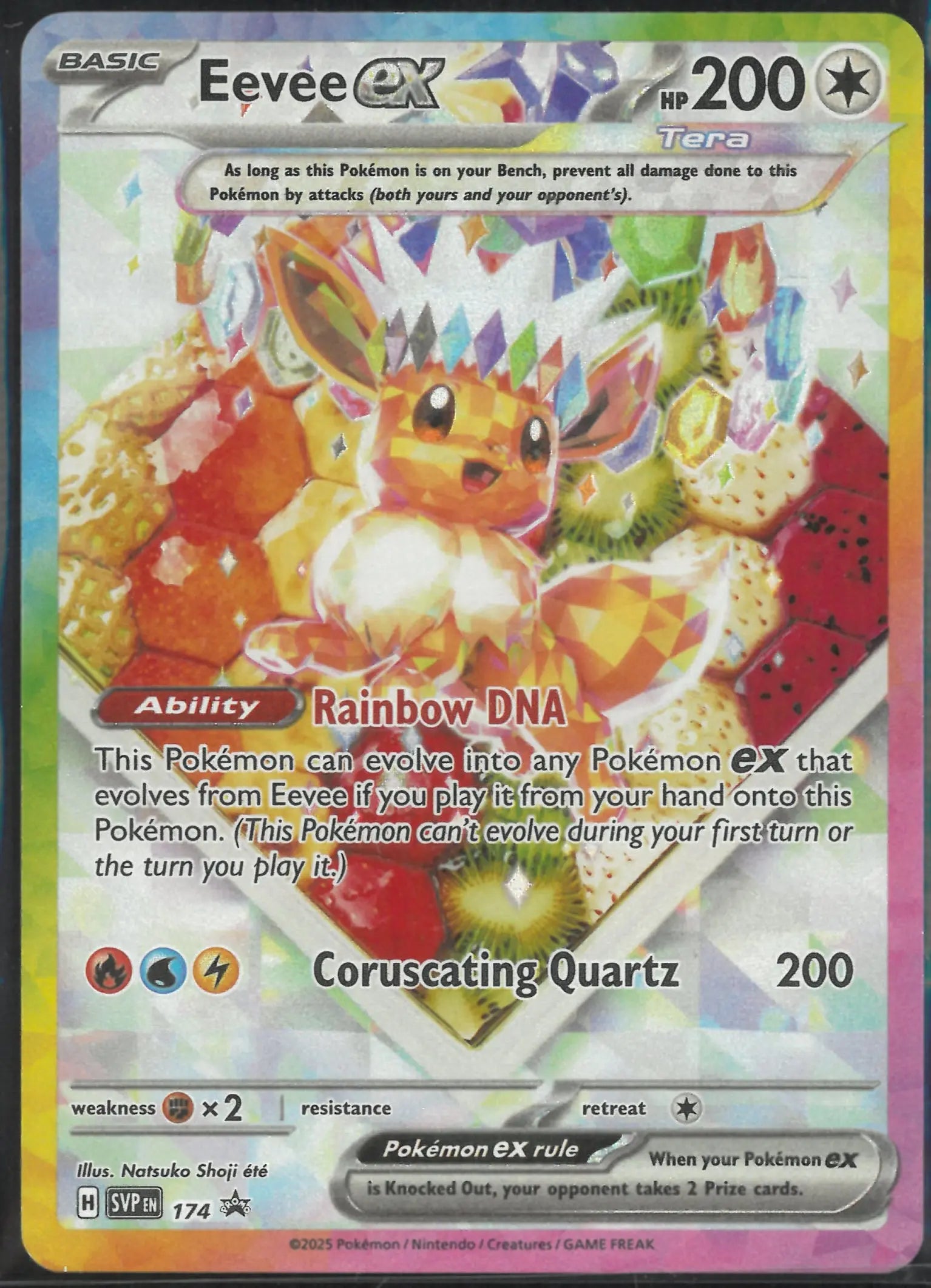 2025 Pokemon Scarlet & Violet Promo Eevee ex 174 