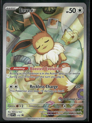 2025 Pokemon Scarlet & Violet Promo Pokemon Center Exclusive Eevee 173 