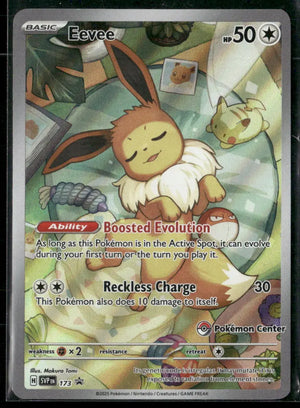 2025 Pokemon Scarlet & Violet Promo Pokemon Center Exclusive Eevee 173 