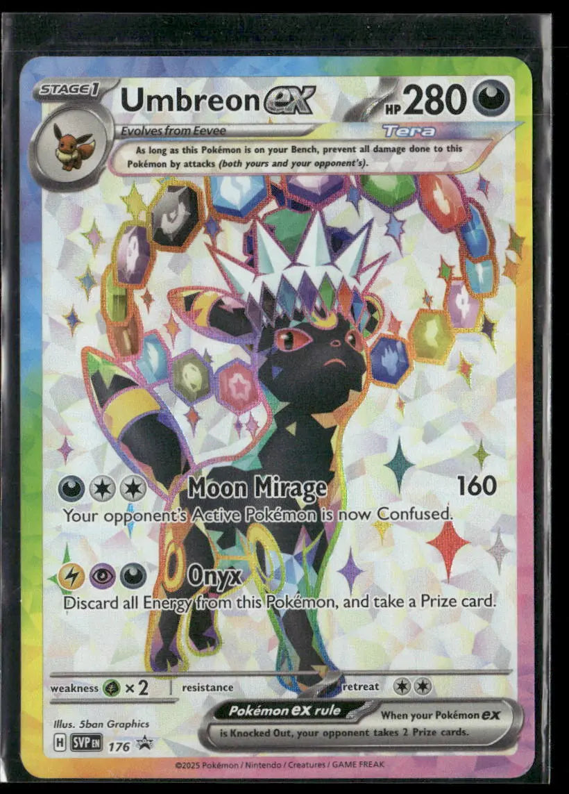 2025 Pokemon Scarlet & Violet Promo Umbreon ex SVP 176 
