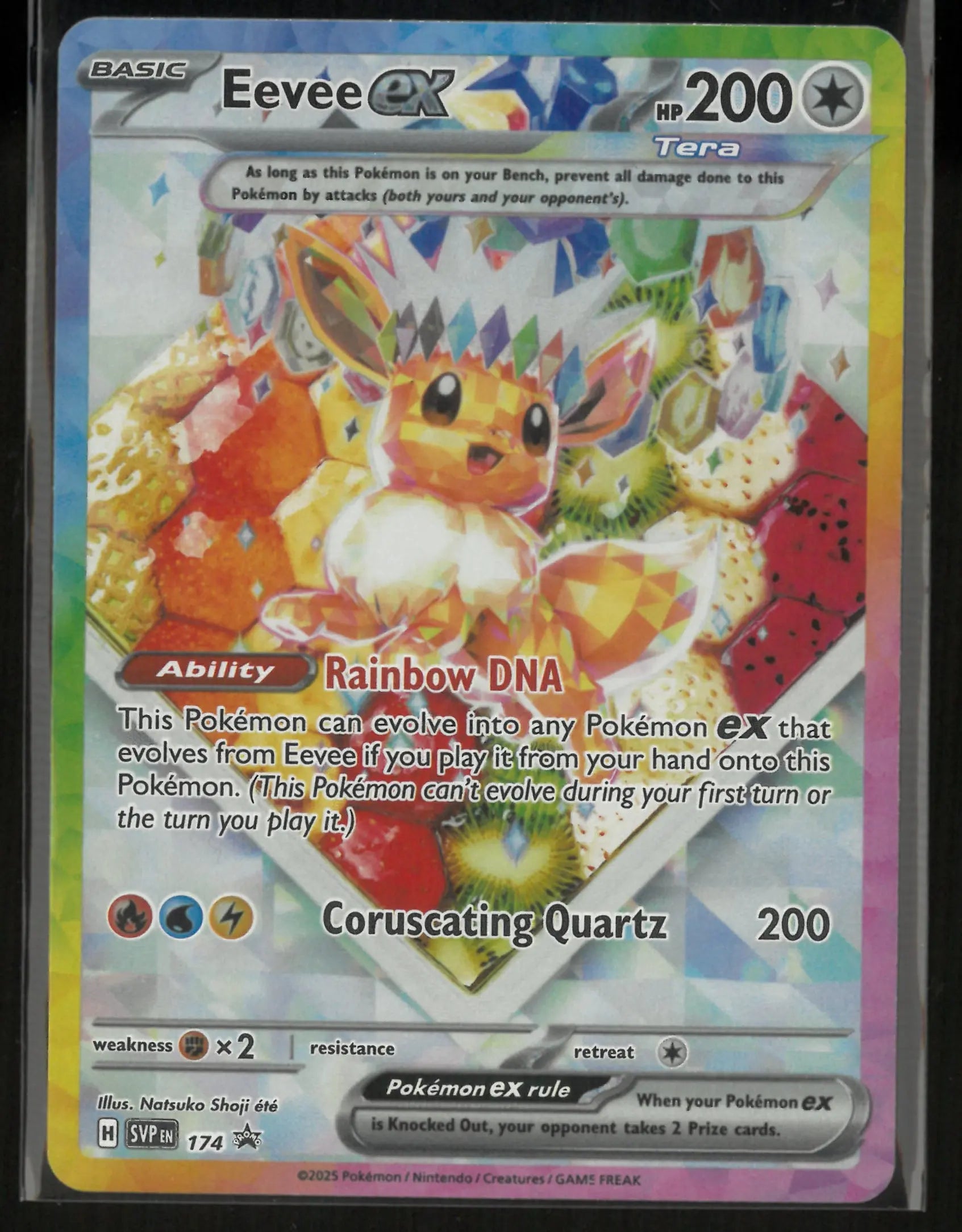 2025 Pokemon Scarlet &amp; Violet Promo Eevee ex 174 