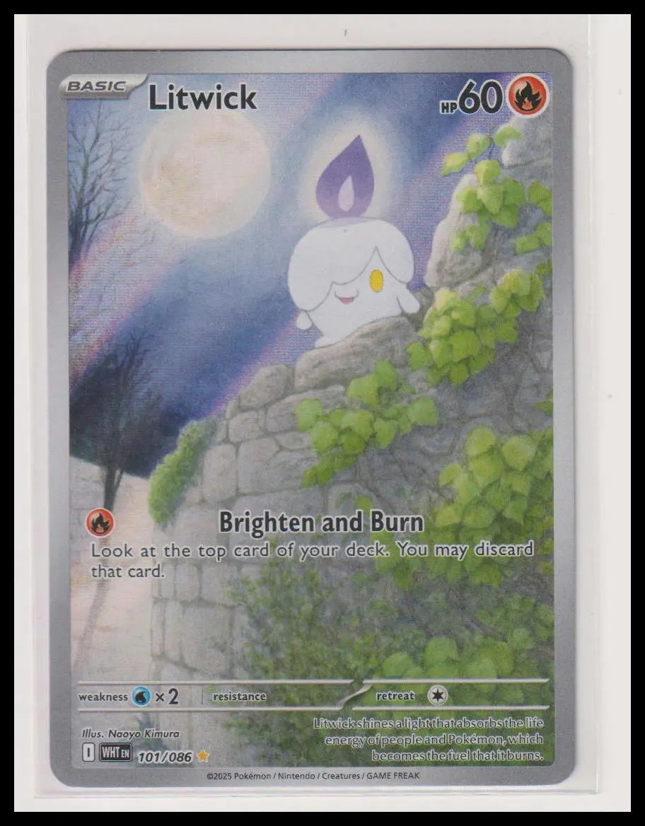 2025 Pokemon White Flare Litick Illustration Rare 101/086 