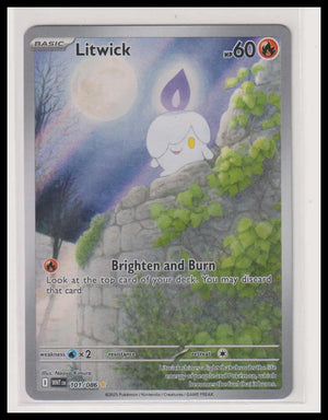 2025 Pokemon White Flare Litick Illustration Rare 101/086 