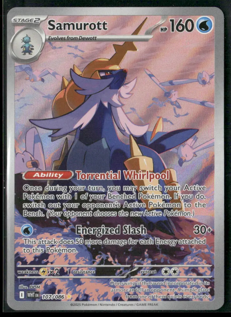 2025 Pokemon White Flare Samurott 107/86 