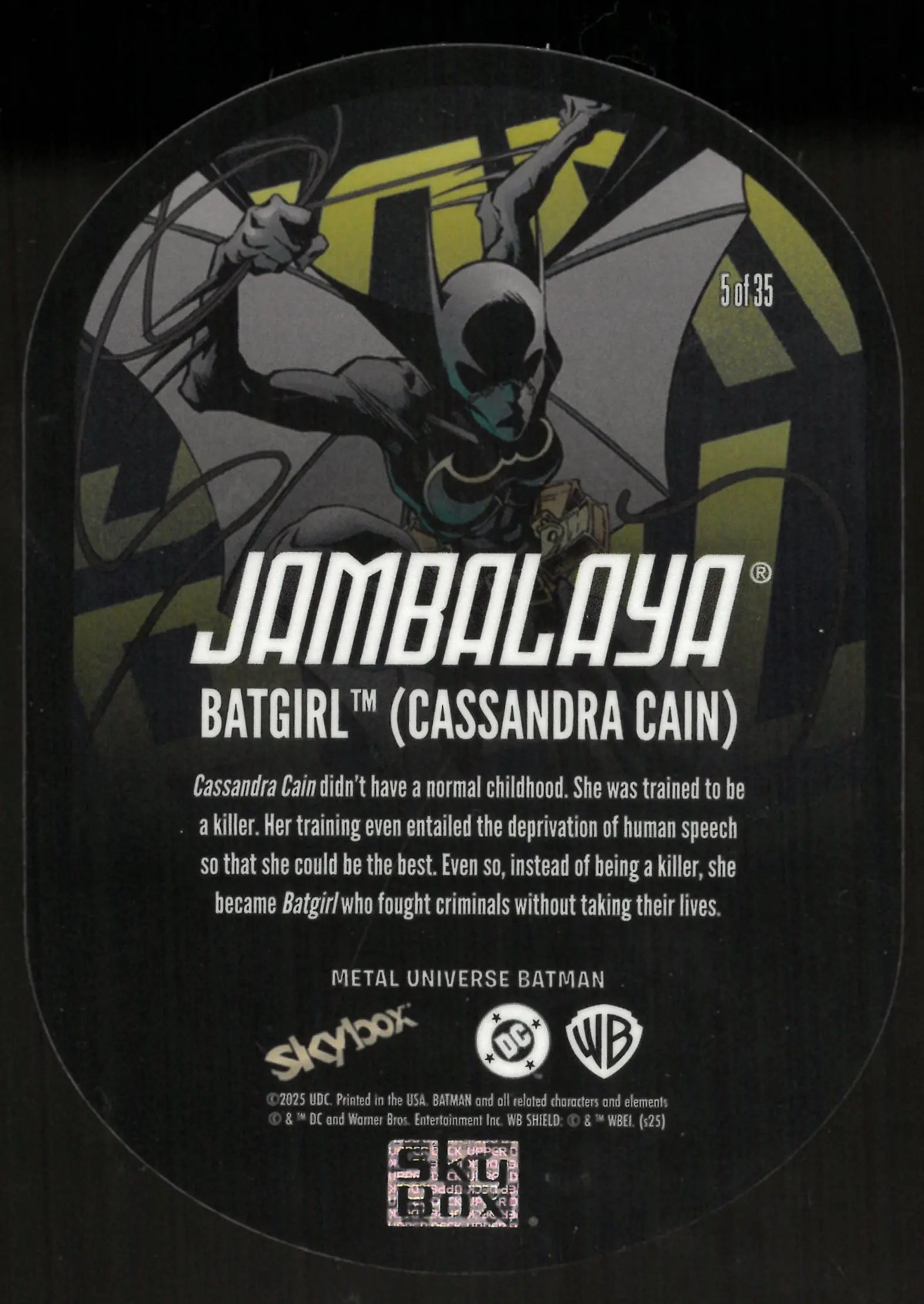 2025 Skybox Metal Universe Batman Jambalaya Batgirl 