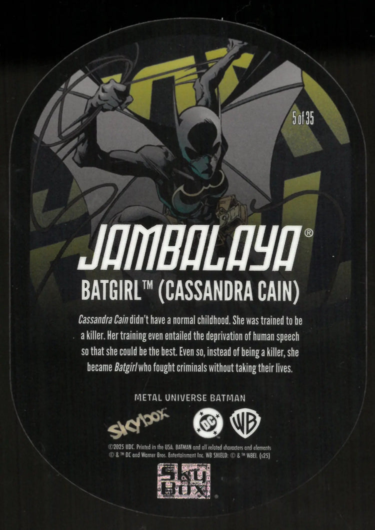 2025 Skybox Metal Universe Batman Jambalaya Batgirl 