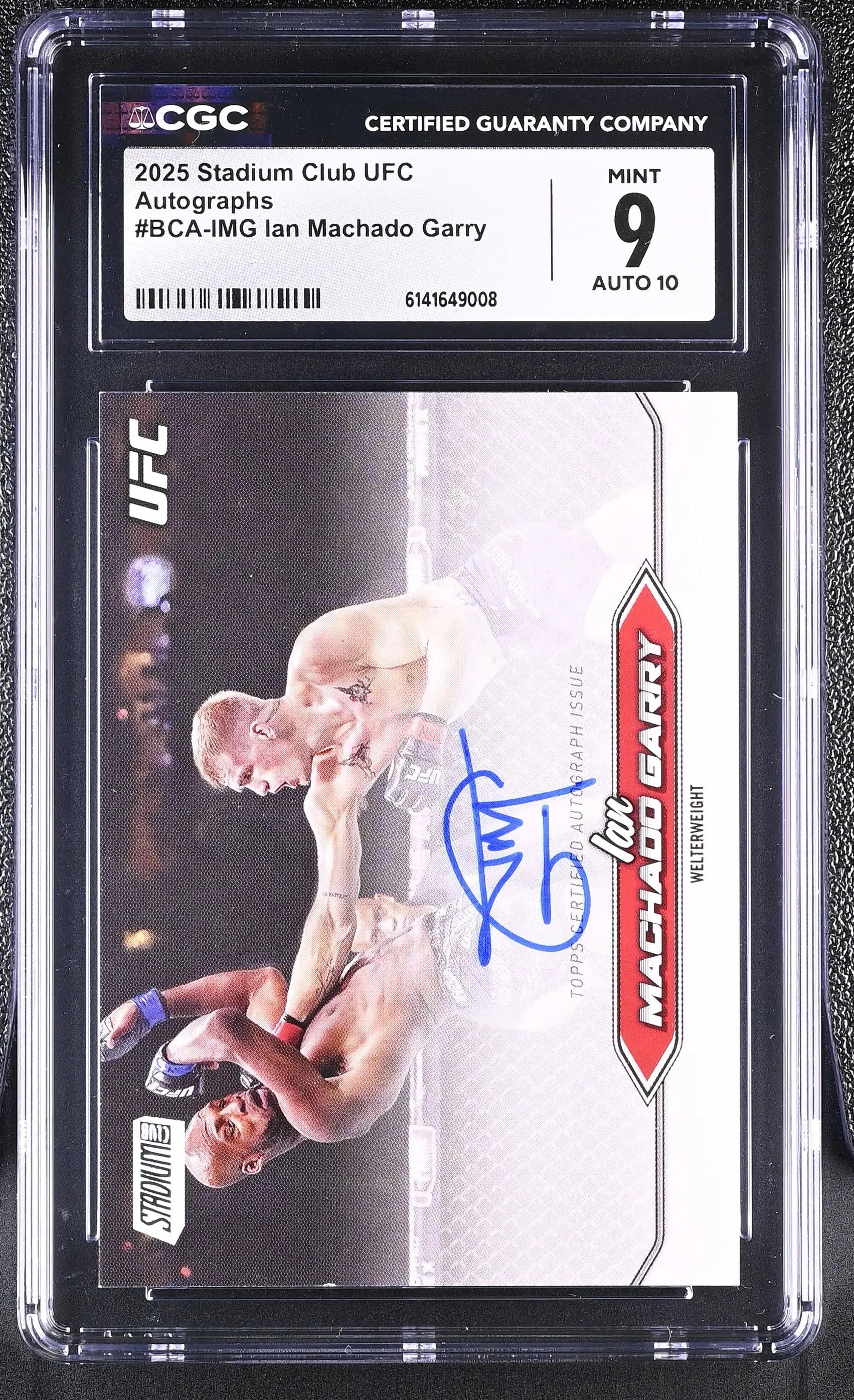 2025 Stadium Club UFC Ian Machado Garry Autographs CGC 9 Auto 10 