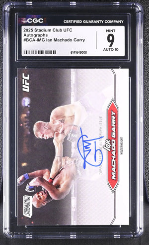 2025 Stadium Club UFC Ian Machado Garry Autographs CGC 9 Auto 10 