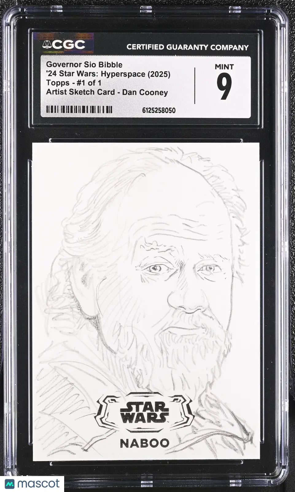2025 Star Wars '24 : Hyperspace Governor Sio Bibble #1 of 1 CGC 9 