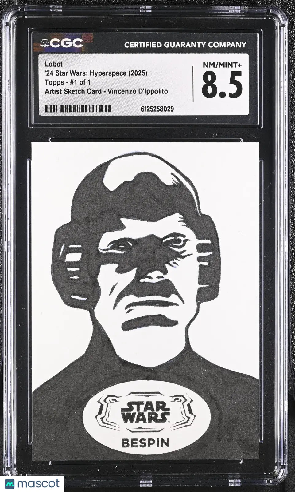 2025 Star Wars '24 : Hyperspace Lobot #1 of 1 CGC 8.5 