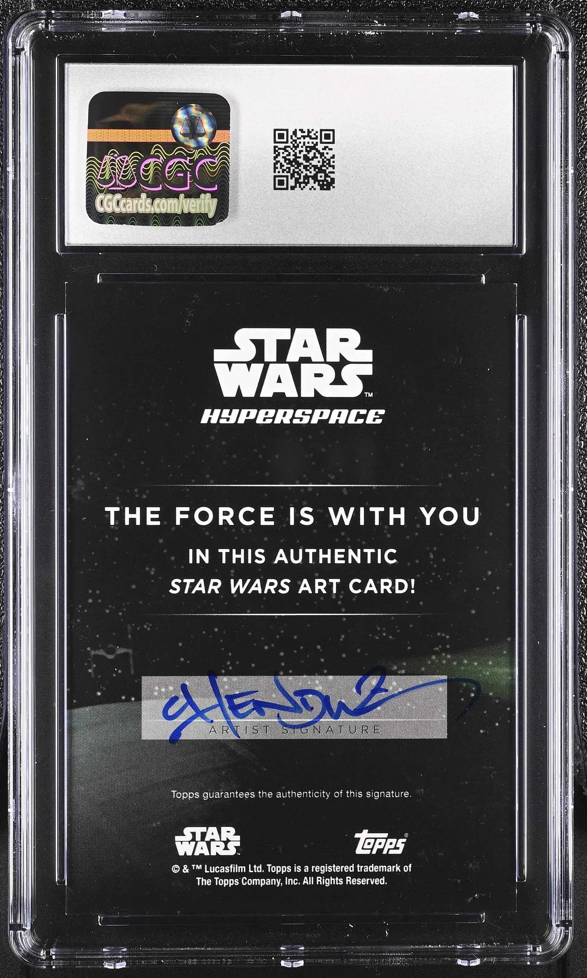 2025 Star Wars '24 : Hyperspace Lobot #1 of 1 CGC 8.5 