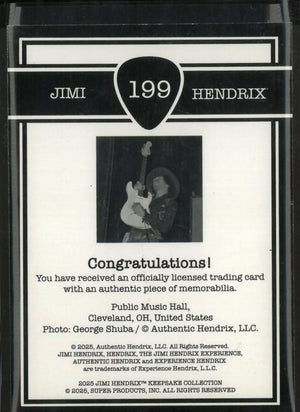 2025 Super Products Keepsake Edition Memorabilia Jimi Hendrix 9/10 