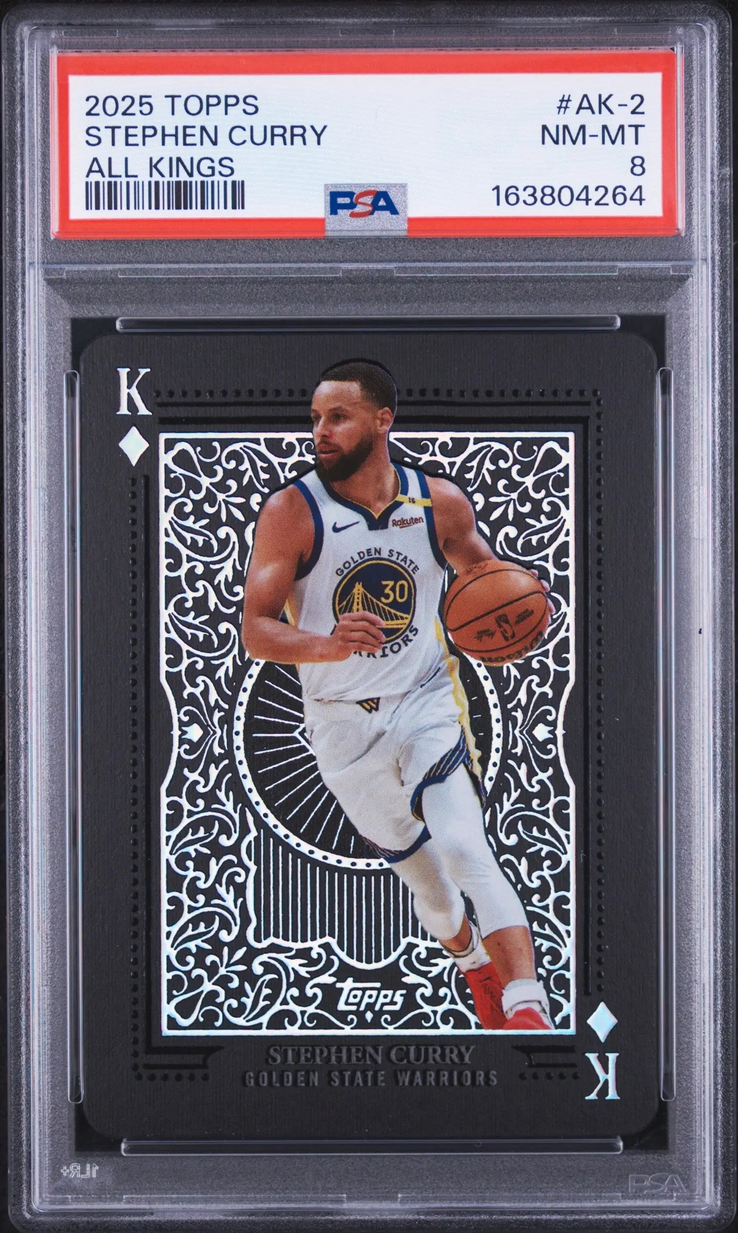 2025 Topps All Kings -2 Stephen Curry PSA 8 